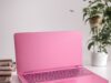 pink laptop