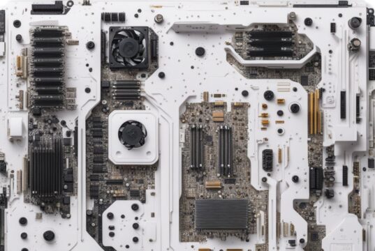 white motherboard