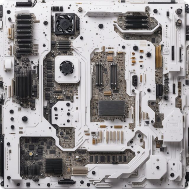 white motherboard